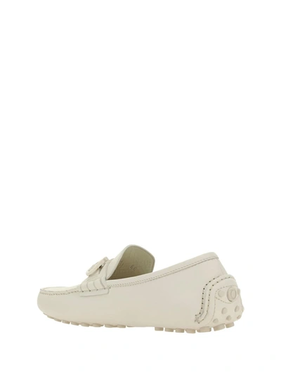 Shop Ferragamo Loafers In White