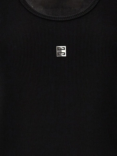 Shop Givenchy Logo Plaque Top In Black