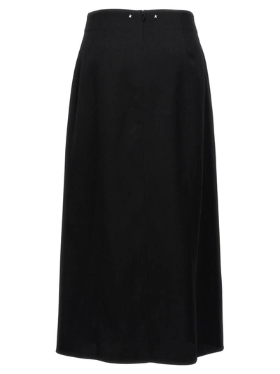 Shop Golden Goose 'journey' Midi Skirt In Black