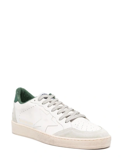 Shop Golden Goose Sneakers In White/ice/green