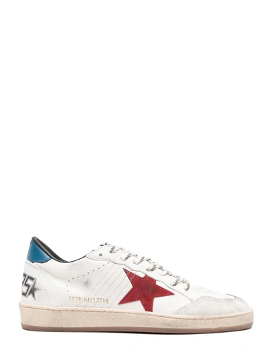 Shop Golden Goose Sneakers In White/red/ice/
