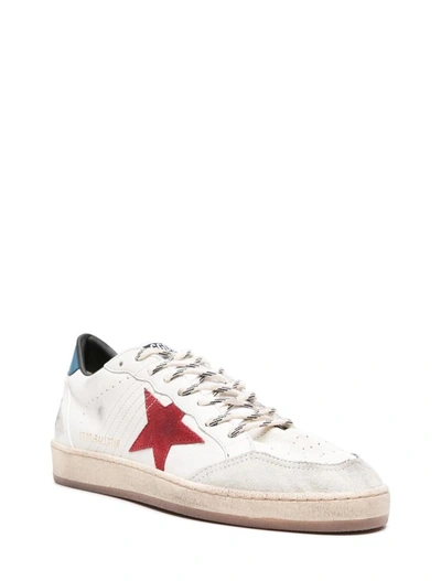 Shop Golden Goose Sneakers In White/red/ice/