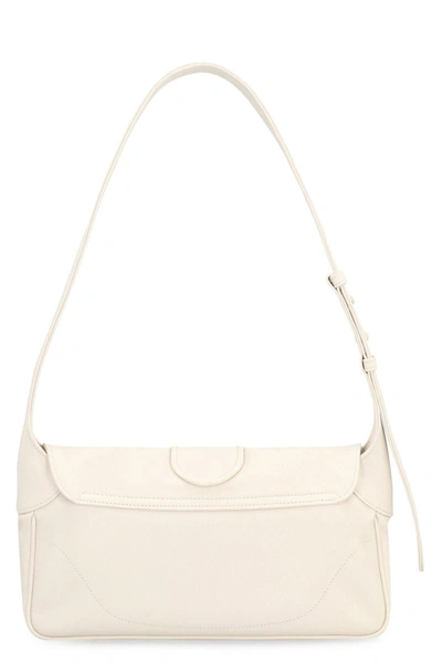 Shop Gucci Aphrodite Leather Shoulder Bag In White