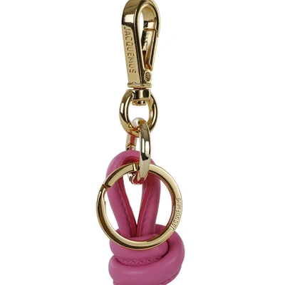 Shop Jacquemus Keychains In Neon Pink