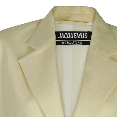 Shop Jacquemus Jackets In Pale Yellow
