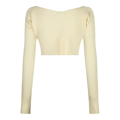 Shop Jacquemus Sweaters In Light Yellow 2