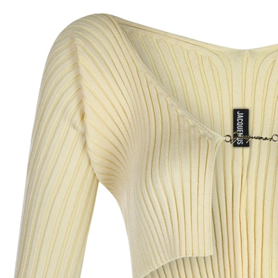 Shop Jacquemus Sweaters In Light Yellow 2
