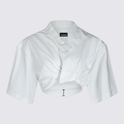 Shop Jacquemus T-shirts And Polos White