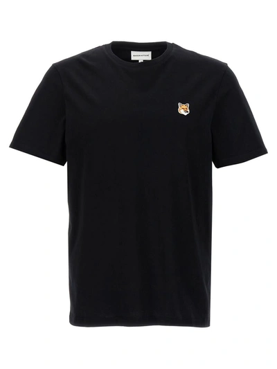 Shop Maison Kitsuné 'fox Head' T-shirt In Black