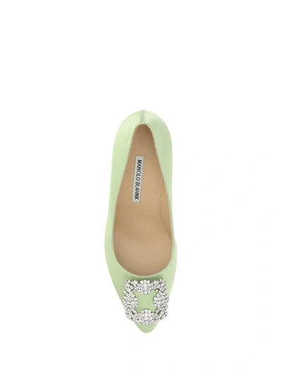 Shop Manolo Blahnik Pumps In Lgrn