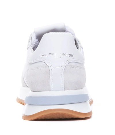 Shop Philippe Model Sneakers In Mondial Blanc Platino