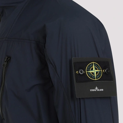 Shop Stone Island Packable Jacket In Blue