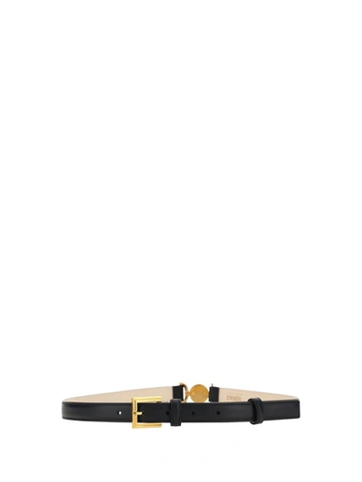 Shop Versace Belts E Braces In Black- Gold