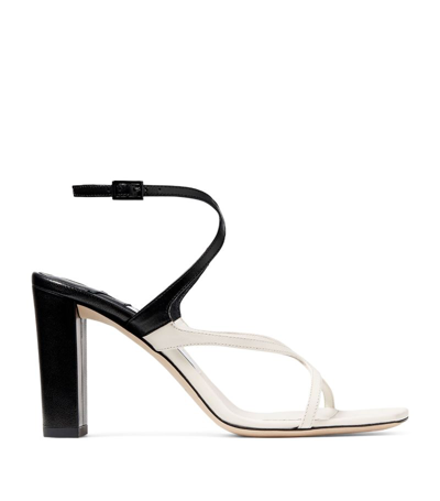 Shop Jimmy Choo Azie 85 Leather Heeled Sandals In Multi