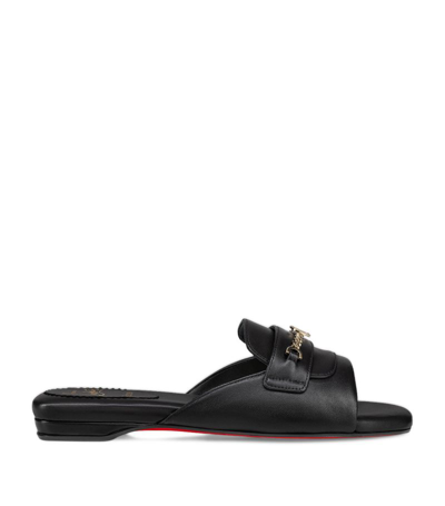 Shop Christian Louboutin Miss Mj Leather Mules In Black