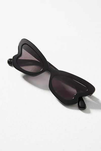 Shop Lele Sadoughi Peggy Sunglasses In Black