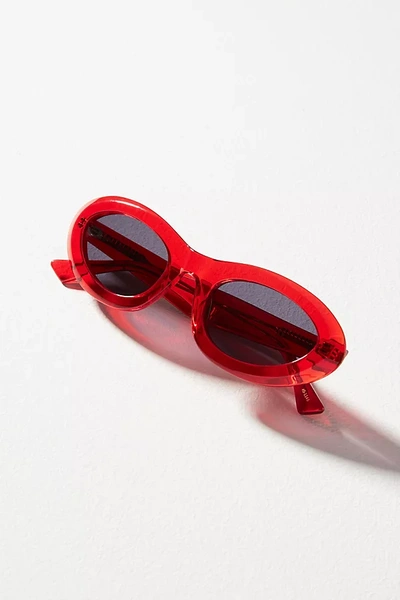Shop Banbe Jasmine Polarized Sunglasses In Red