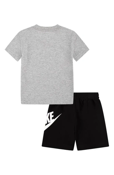 Nike Kids' Crew Tee & Knit Shorts Set In Black