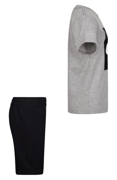 Nike Kids' Crew Tee & Knit Shorts Set In Black