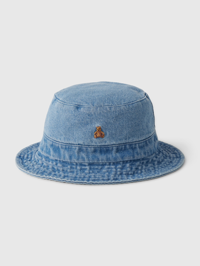Shop Gap Toddler Denim Bucket Hat In Blue Chambray