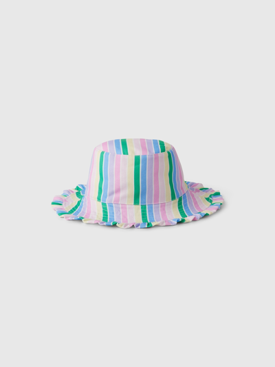 Shop Gap Toddler Organic Cotton Reversible Bucket Hat In Multi Stripe