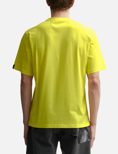Shop Martine Rose Oversized Short Sleeve T-shirt In Yellow