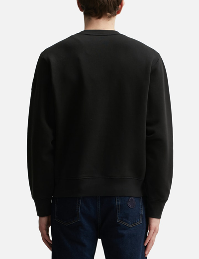 Shop Moncler Logo Motif Sweatshirt In Black