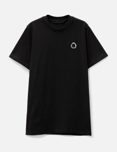 Shop Moncler Dragon Logo T-shirt In Black