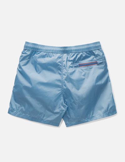 Shop Moncler Swim Shorts In Blue