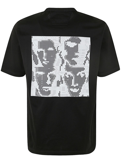 Shop C.p. Company Metropolis Series Mercerized Jersey Graphic Face T In Black