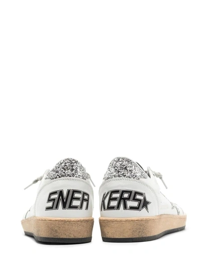 Shop Golden Goose Sneakers In White/ Silver