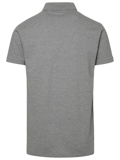 Shop Polo Ralph Lauren Gray Cotton Polo Shirt In Grey