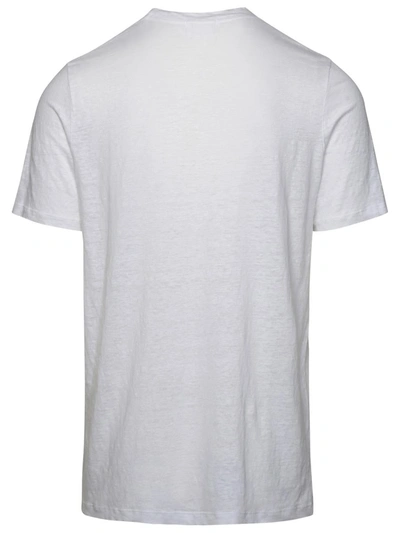 Shop Isabel Marant 'karman' White Linen T-shirt