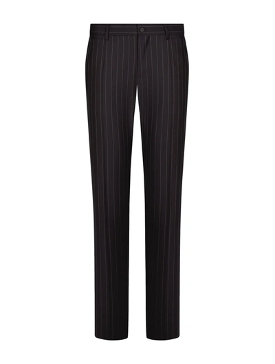 Shop Dolce & Gabbana Tailored Trousers In Multicolour