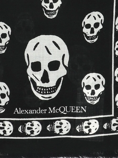 Shop Alexander Mcqueen "skull" Scarf In Black