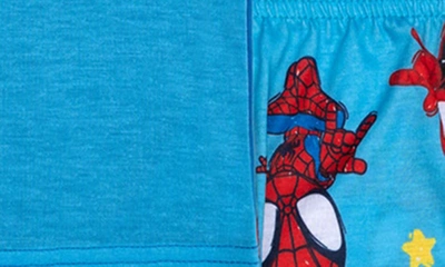 Shop Ame Kids' Spidey Short Sleeve Pajamas In Blue Assorted