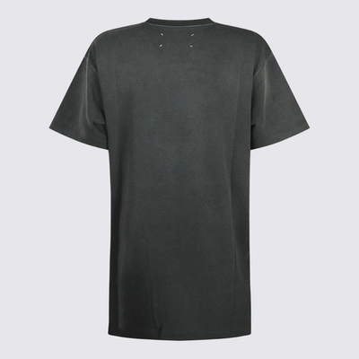 Shop Maison Margiela Black Cotton Reverse T-shirt In Washed Black