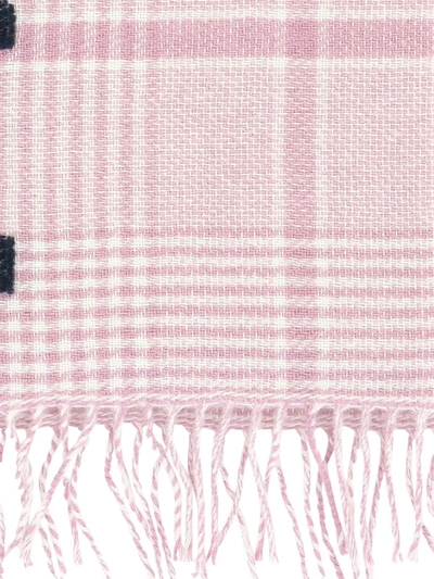 Shop Marni Prince Of Wales Scarf In Pink