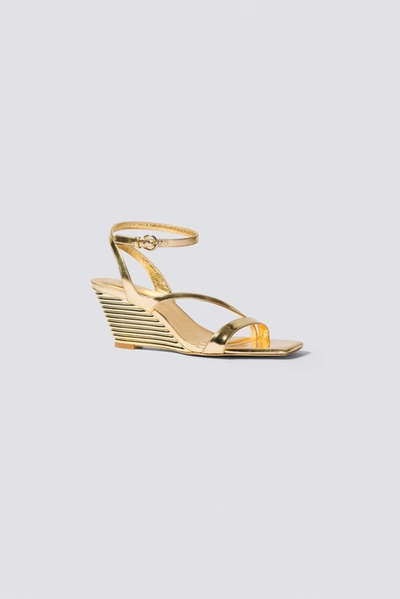 Shop Jonathan Simkhai Rola Wedge Sandal In Gold