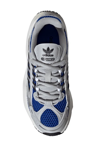 Shop Adidas Originals Kids' Ozmillen Sneaker In Grey/ Black/ Team Royal Blue