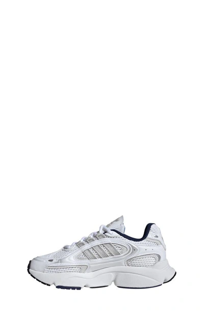Shop Adidas Originals Kids' Ozmillen Sneaker In White/ Grey/ Bright Blue