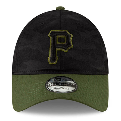 Shop New Era Black/green Pittsburgh Pirates Alternate 3 The League 9forty Adjustable Hat
