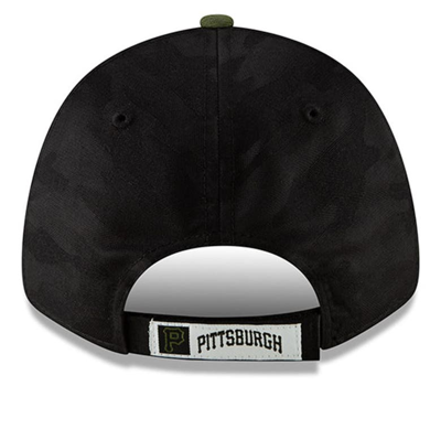 Shop New Era Black/green Pittsburgh Pirates Alternate 3 The League 9forty Adjustable Hat