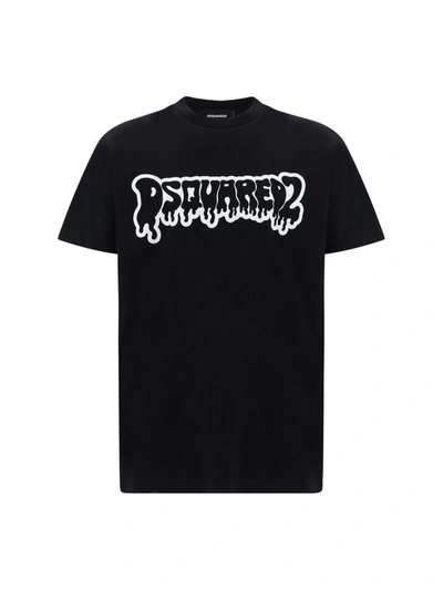 Dsquared2 Logo Printed Crewneck T-shirt In 900