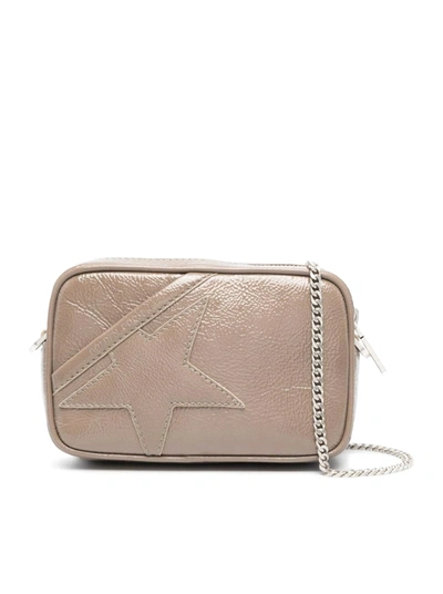 Shop Golden Goose Mini Star Bag Naplack Leather Body And Star In Ash