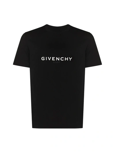 Shop Givenchy Slim Fit Reverse Print T-shirt In Black