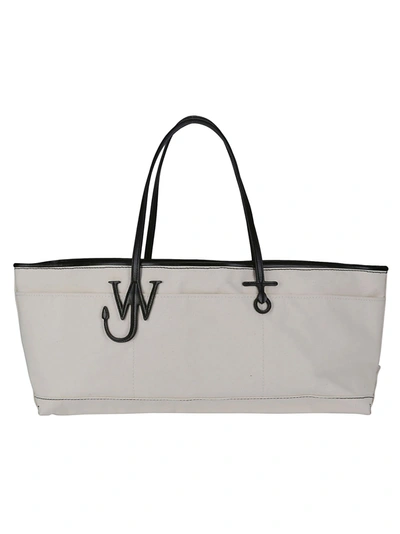 Shop Jw Anderson J.w. Anderson Anchor Stretch Tote In Natural/black