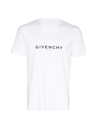 Shop Givenchy Slim Fit Reverse Print T-shirt In White