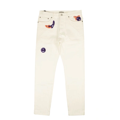 Shop Dior X Kenny Scharf White Slim-fit Jeans