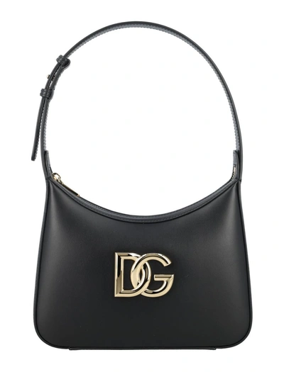 Shop Dolce & Gabbana 3.5 Moon Shoulder Bag In Black